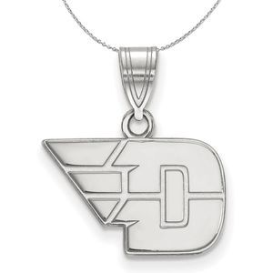 Sterling Silver U. of Dayton Small Necklace - 16 inch